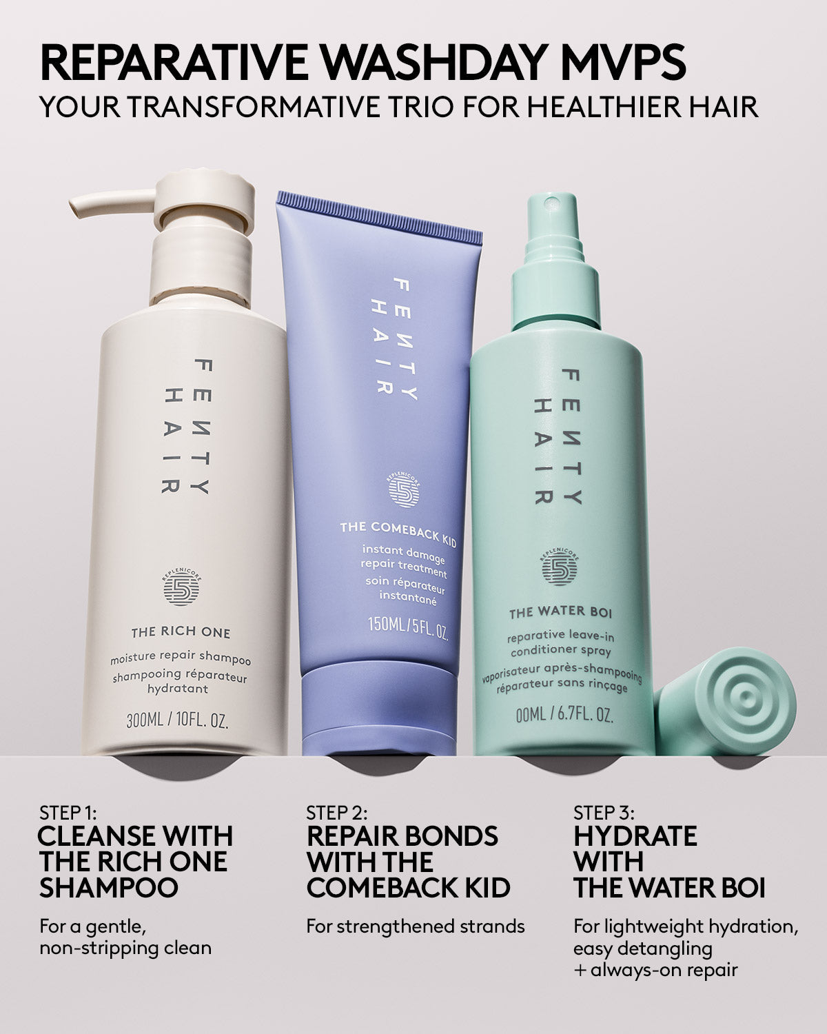 Elegant Leave-In Conditioning Spray for Effortless Detangling and Repair