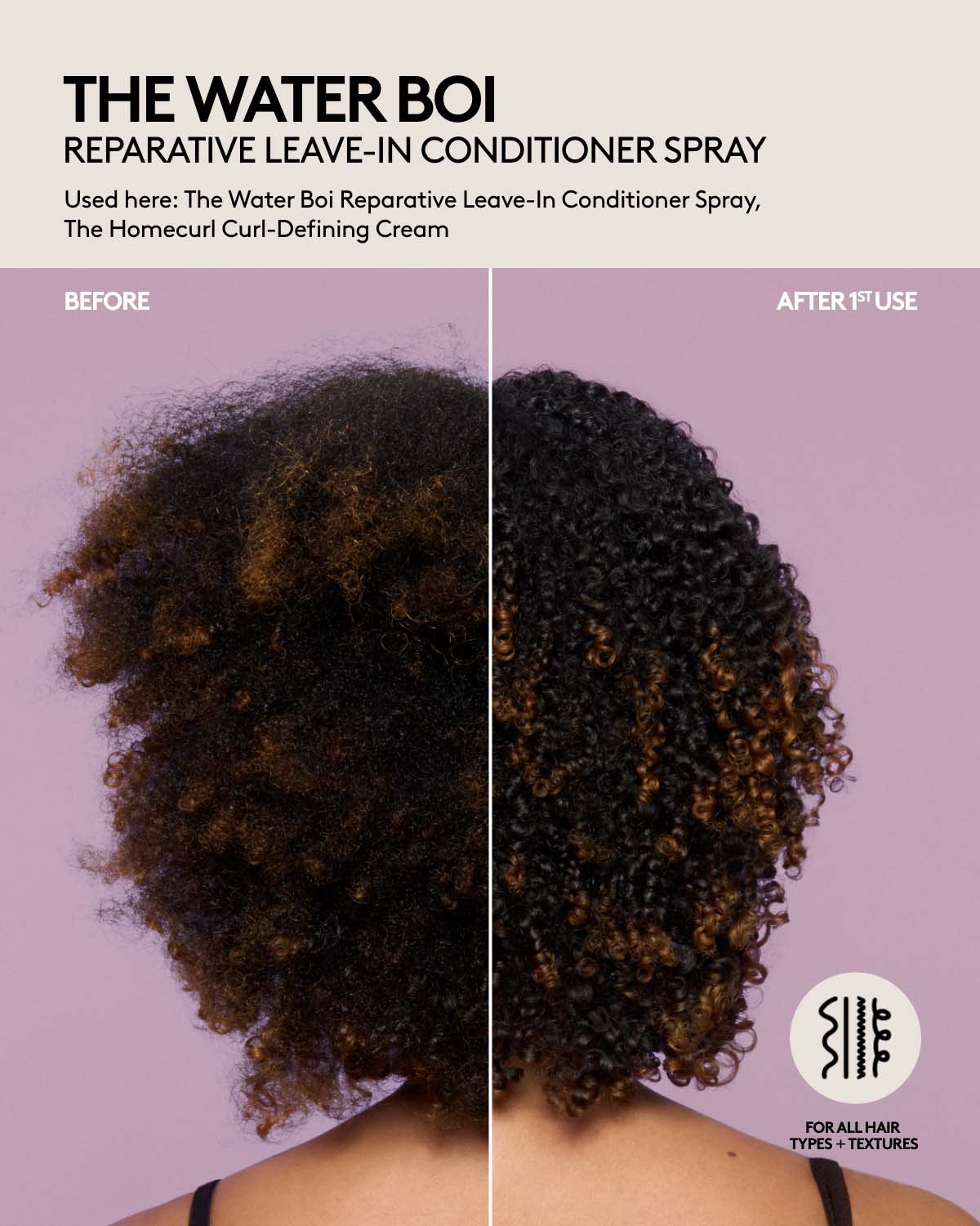Elegant Leave-In Conditioning Spray for Effortless Detangling and Repair