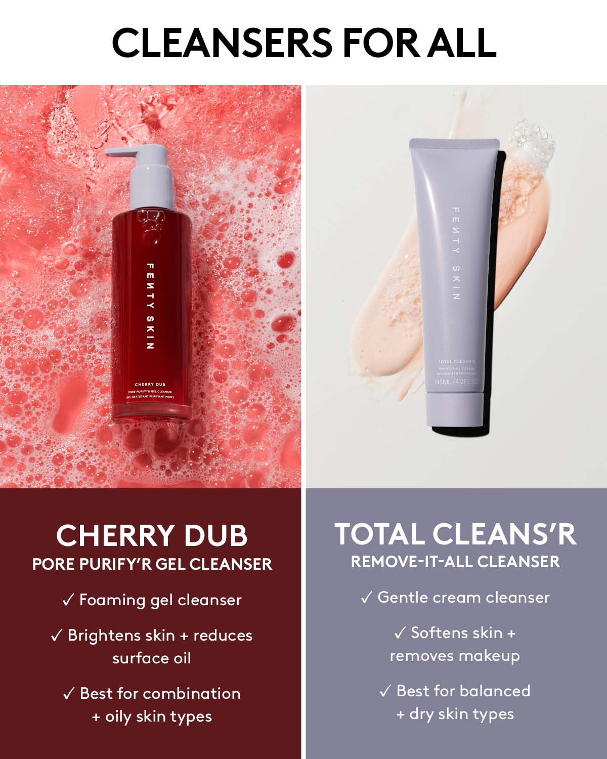 Purifying Cherry Dub Gel Cleanser with Niacinamide & Aloe Essence